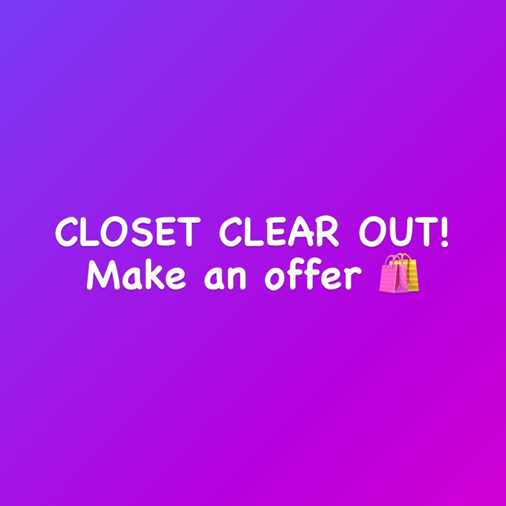 Closet clear out!